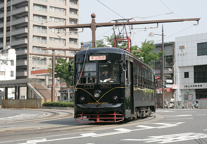 岡山電気軌道３０００形３００７号