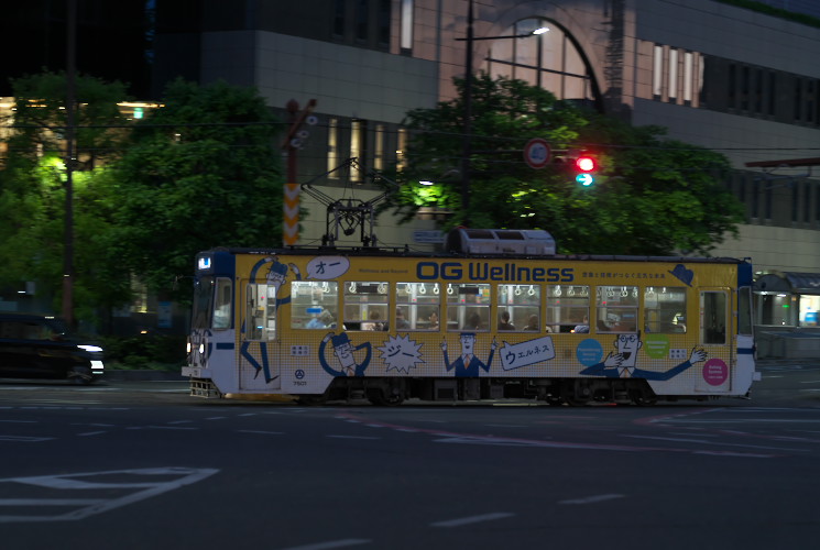 岡山電気軌道７５０１（城下電停）