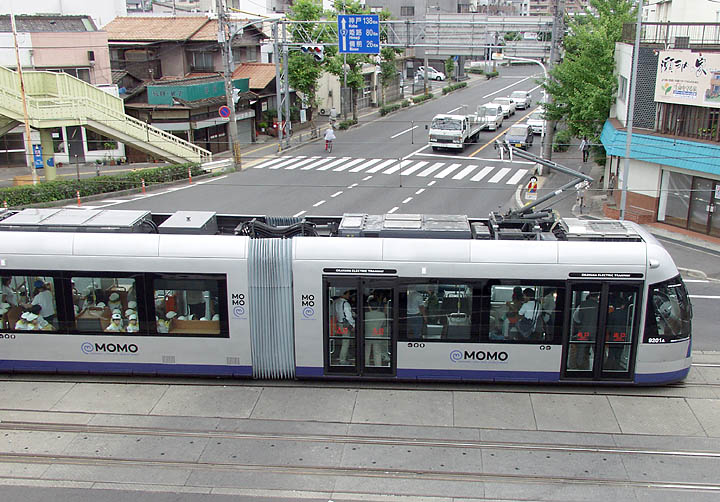 京橋上の９２０１号京橋（西大寺町～小橋）