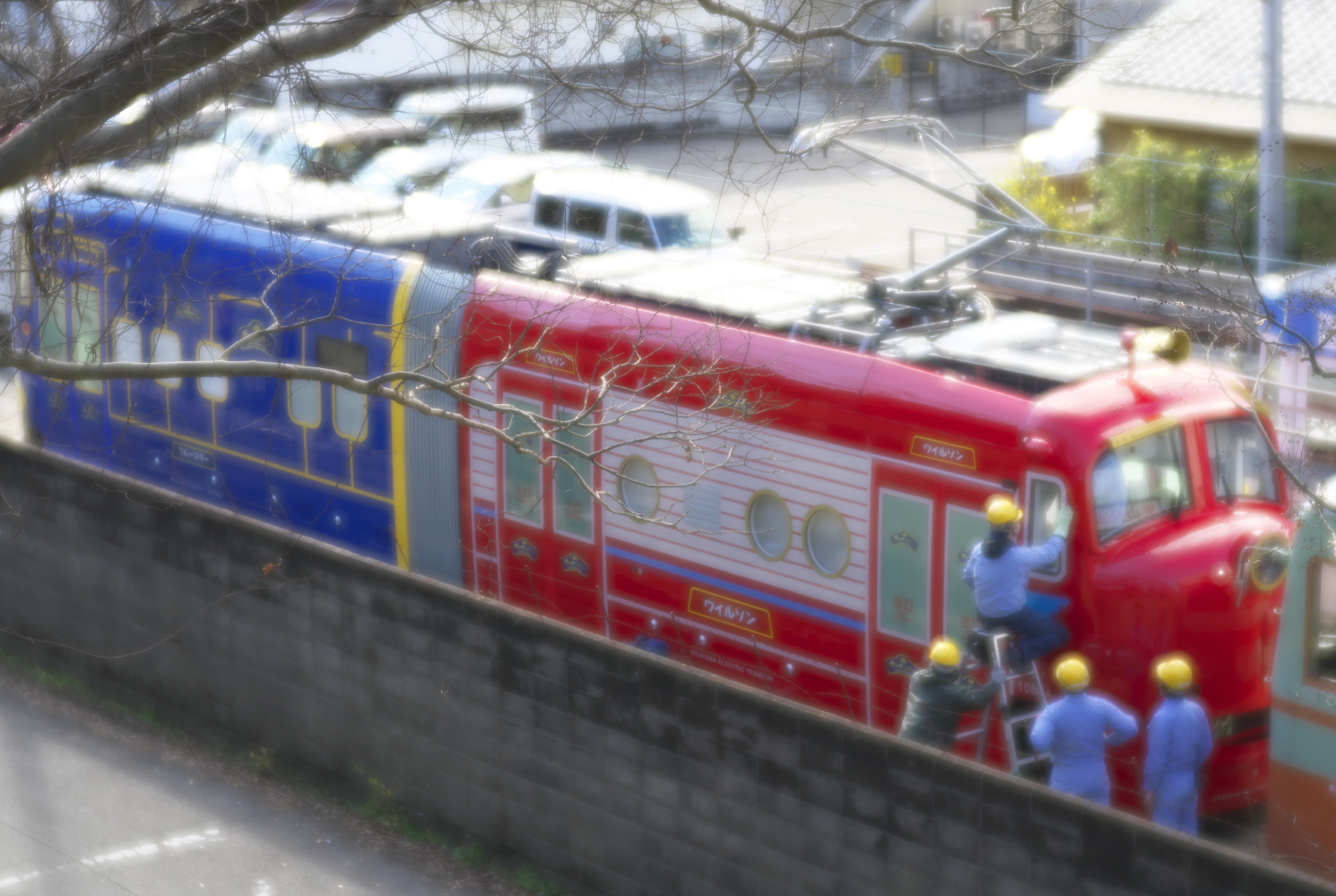 岡電 CHUGGINGTON電車 １０８１号（東山車庫）