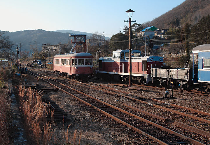 片上鉄道保存会吉ヶ原駅構内