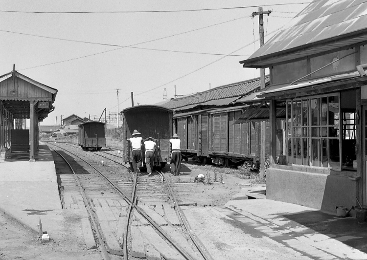 入れ換作業（西大寺鉄道財田）