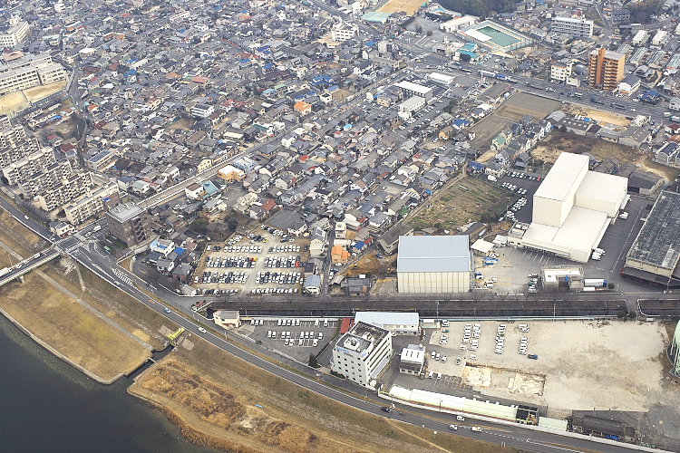 三蟠鉄道跡地（桜橋）