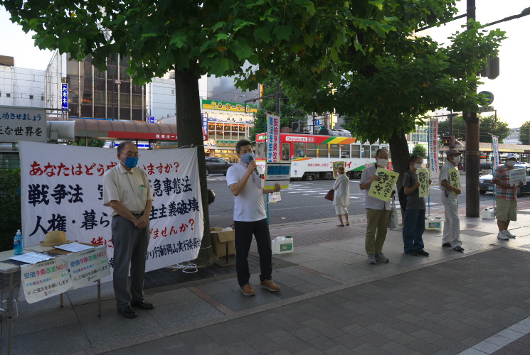 おかやまいっぽん街頭宣伝