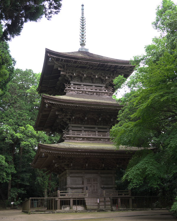 岩間山本山寺本堂の庭