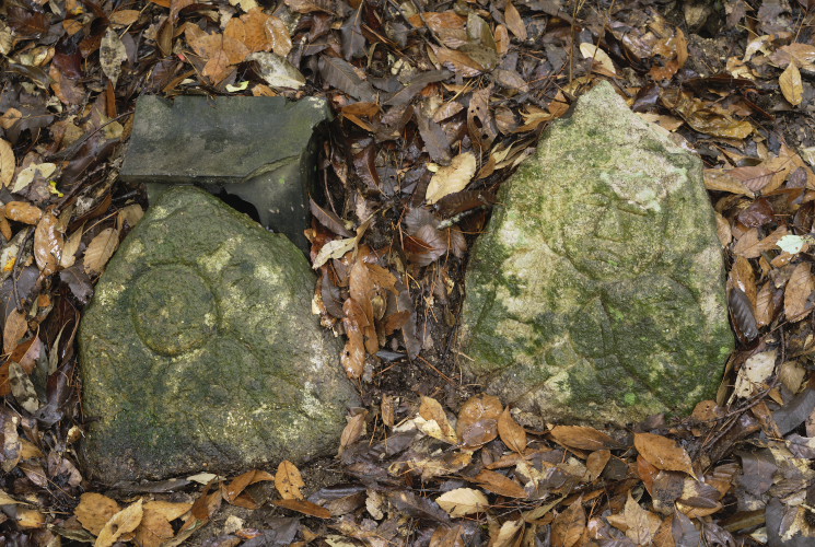 文英石仏（松風園裏）岡山市北区高松