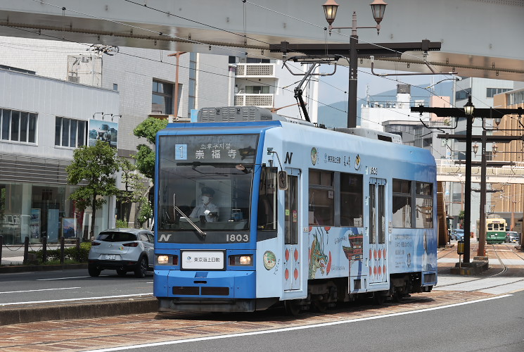 長崎電気軌道　１８０３（若葉町～長崎大学）